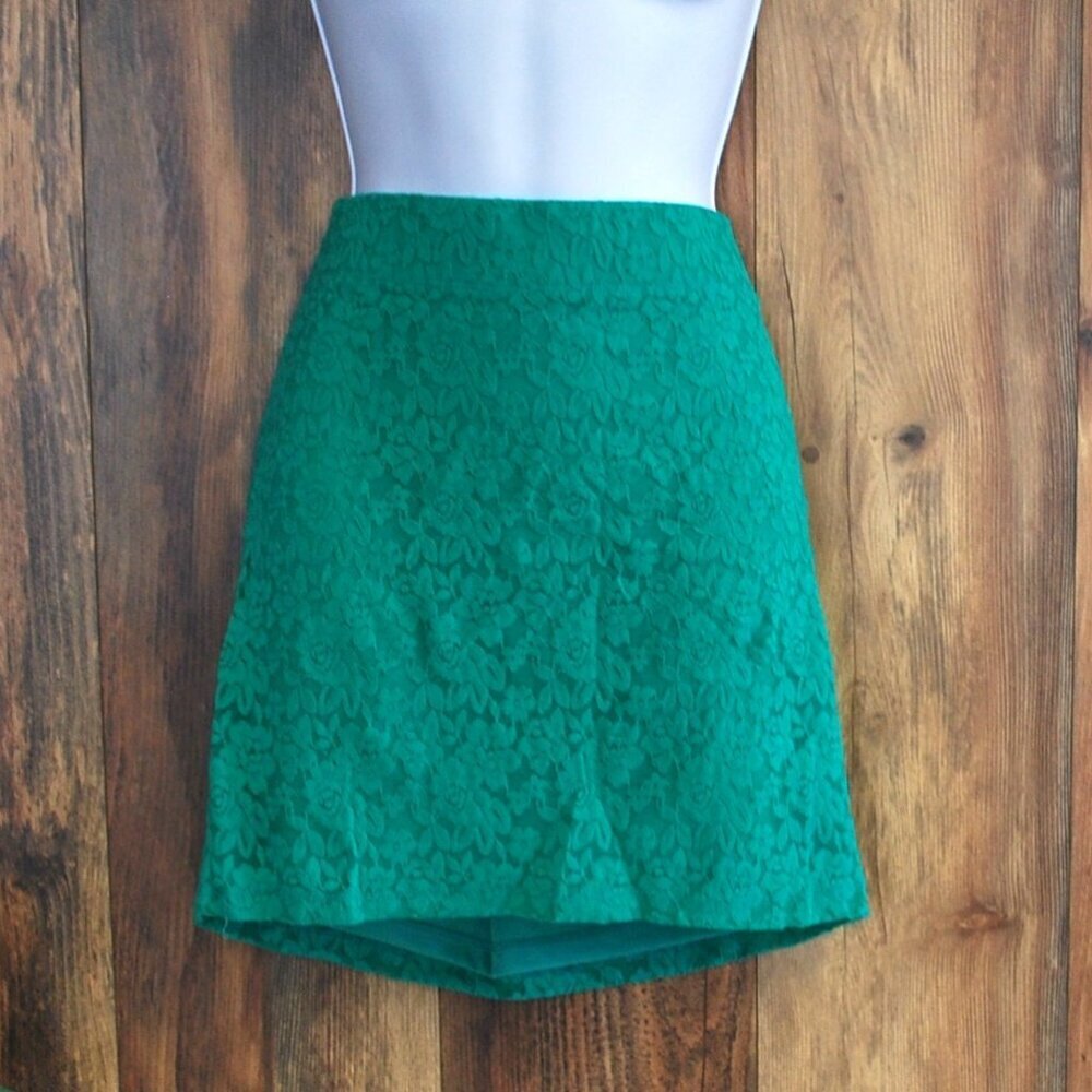 Nollie Women's XL Green Aztec Pencil Mini Skirt